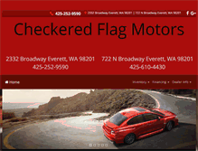Tablet Screenshot of checkeredflag-motors.com